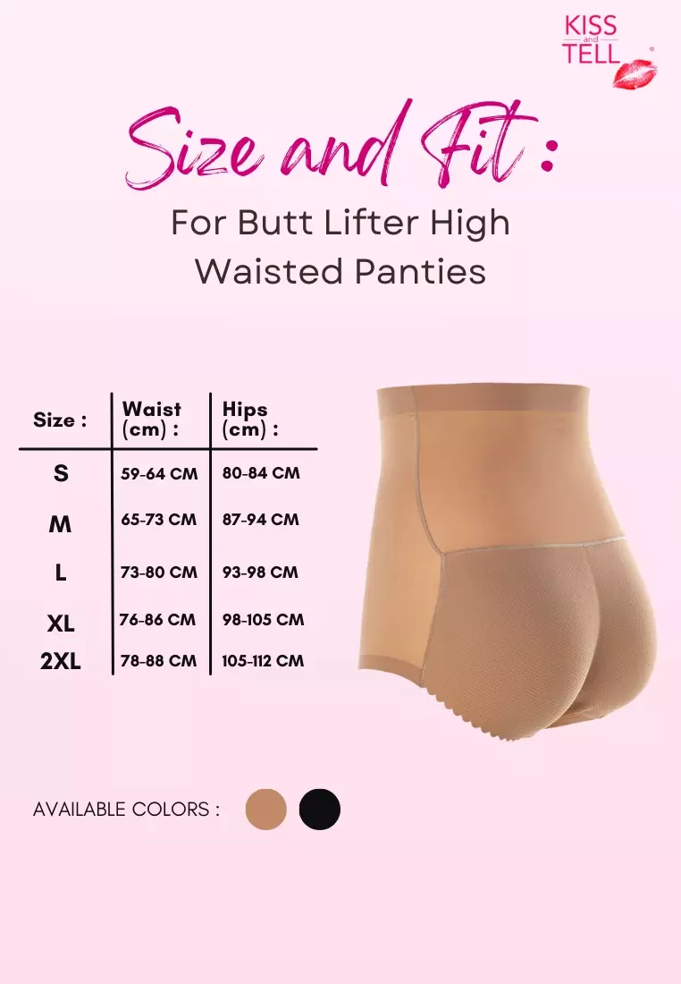 Karla Butt Lifter High Waisted Panties Seamless Padded Underwear Hip Pads Enhancer Panty in Nude