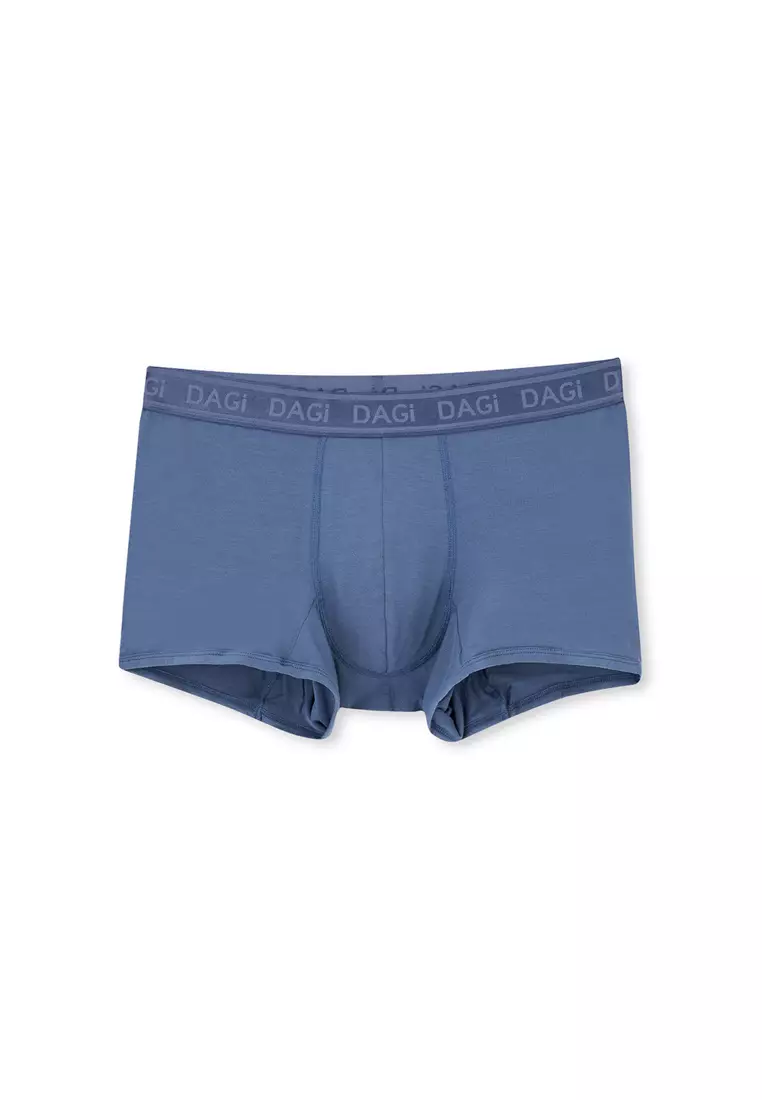 Buy DAGİ 2-Pack Light Brown-Navy Blue Basic Boxer, Regular Fit ...