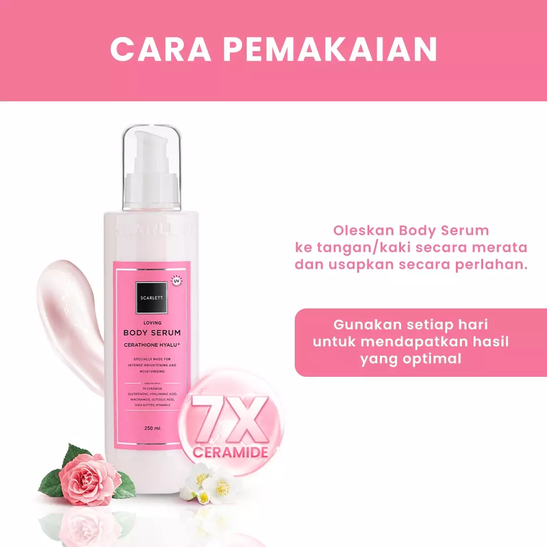 Scarlett Whitening Body Serum Loving