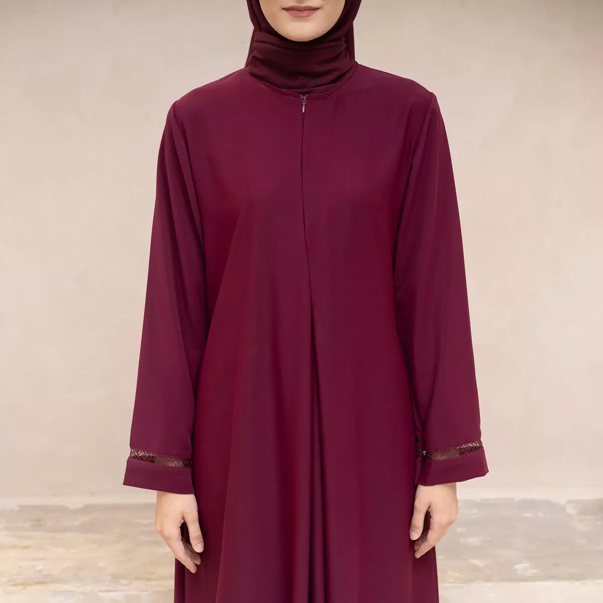 EPC Abaya Samira - Burgundy - Moonlit Elegance Series