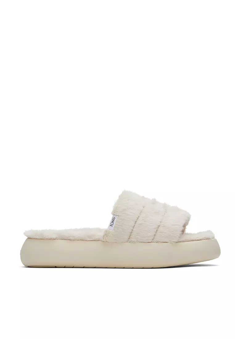 Discount on Toms  shoes - SKU: Sandals Alpargata Mallow Slippers Women - Beige Faux