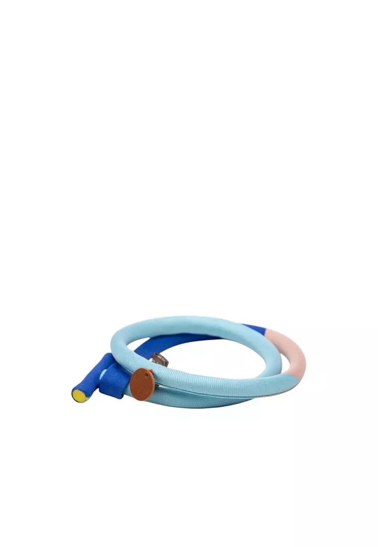 Pre-Loved Hermès Silk And Cord Petit H Double Tour Bracelet