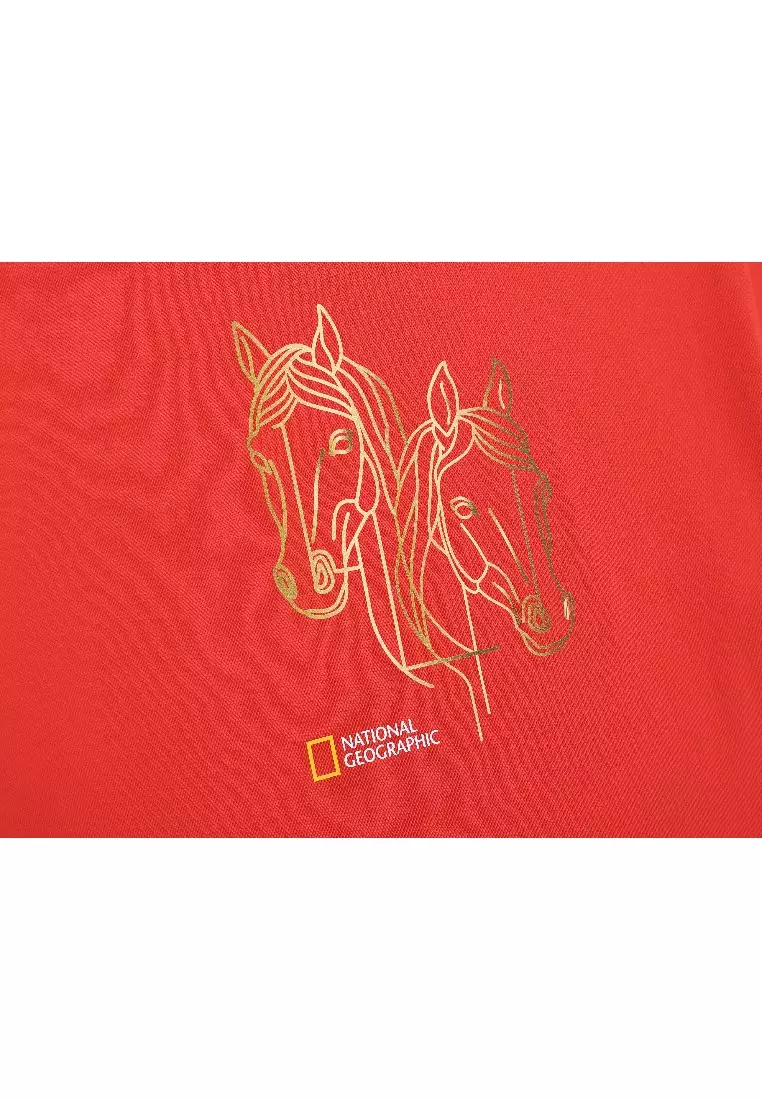 Unisex Year Of The Horse Graphic Pocket T-Shirt