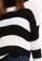 SISLEY white Striped Asymmetric Sweater B83EAAA548B675GS_3