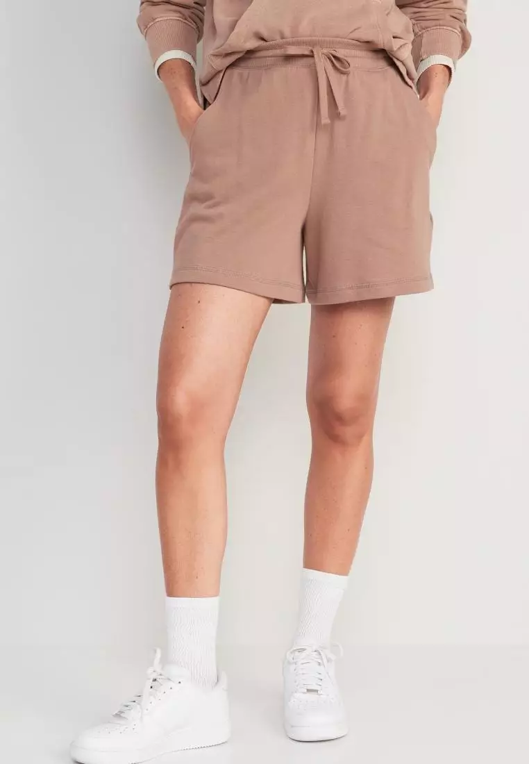 Extra High-Waisted French-Terry Sweat Shorts