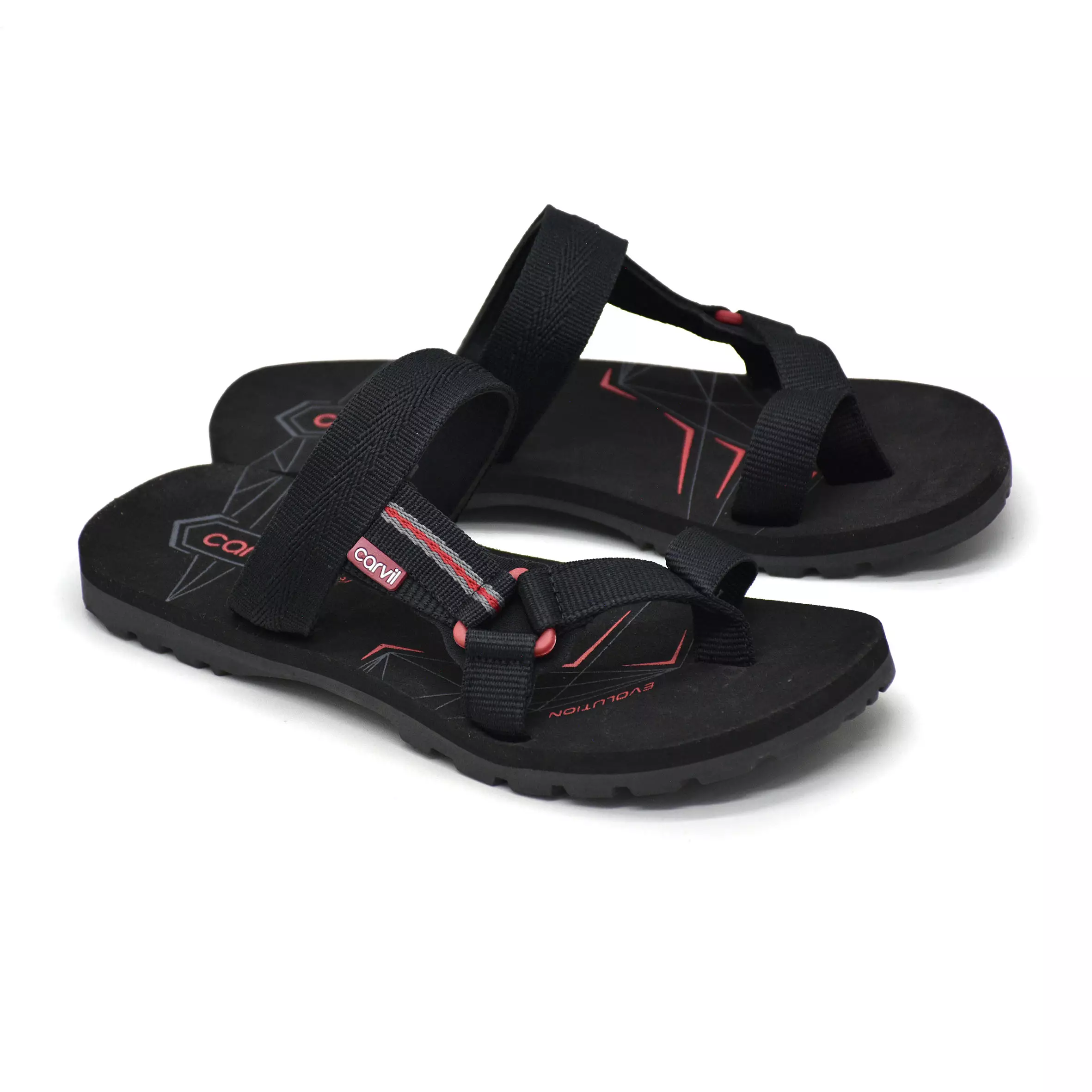 Carvil Sandal Pria Spextra-S22 M Black/Red