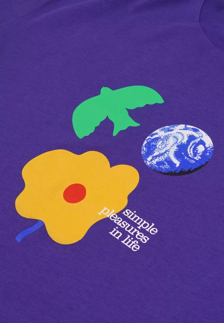 Three2nd Men's T-Shirt Short Sleeve Element Simple Pleasure 060124