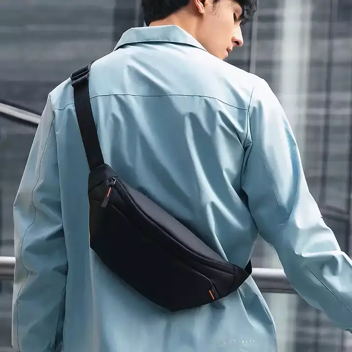 Mark Ryden MR615 Tas Selempang Tas Pinggang Pria Crossbody Waist Bag - BLACK