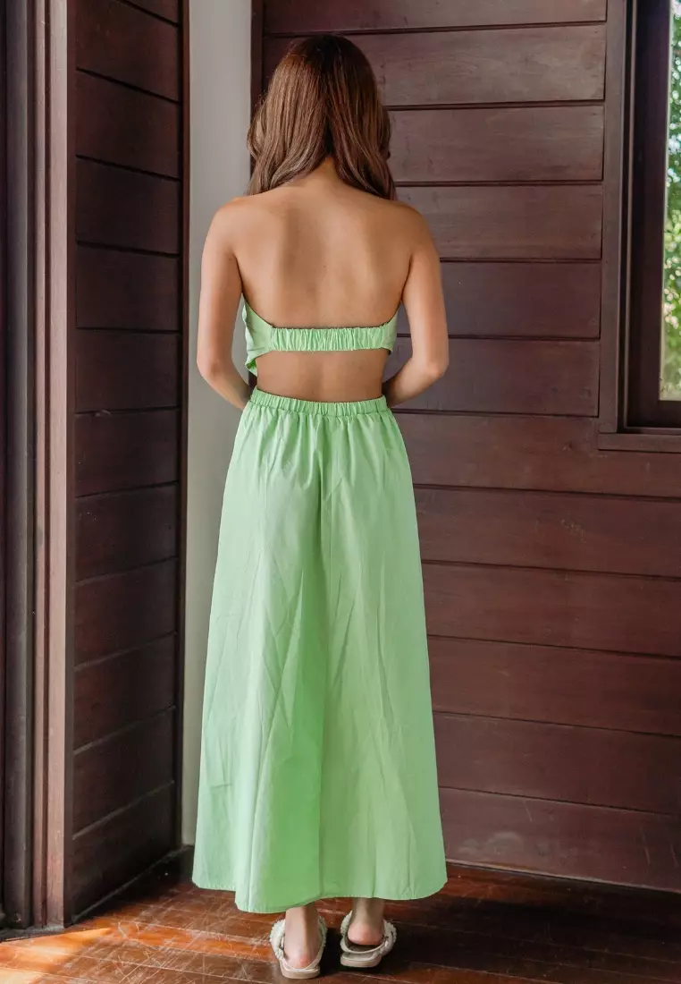 2 piece maxi dress