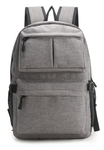 Jackbox grey Korean Fashion Slim Design Ipad Laptop Bag with USB Charging Port Backpack 537 (Grey) AFDB5AC1B09981GS_1