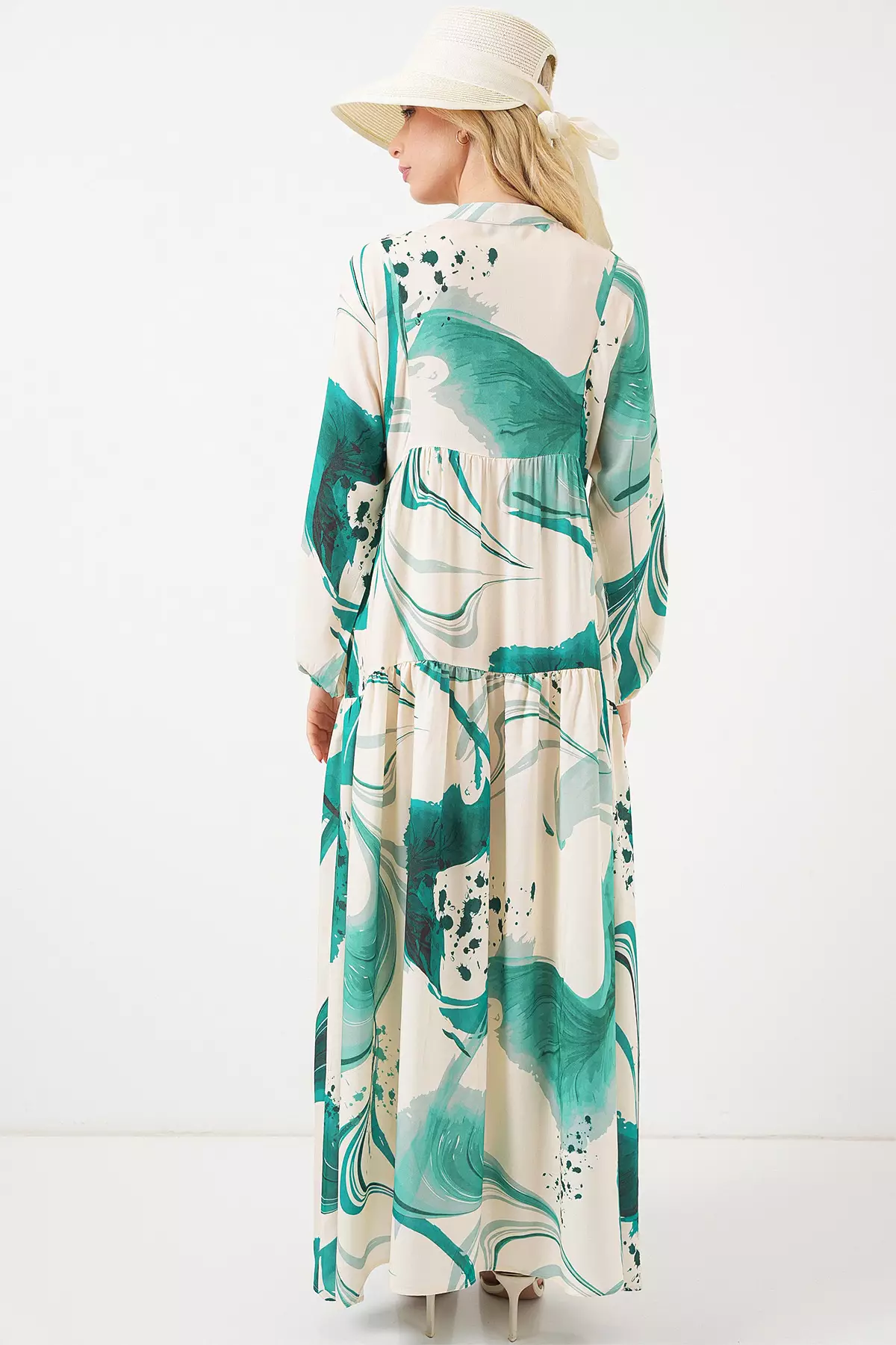 Modest Printed Maxi Dress