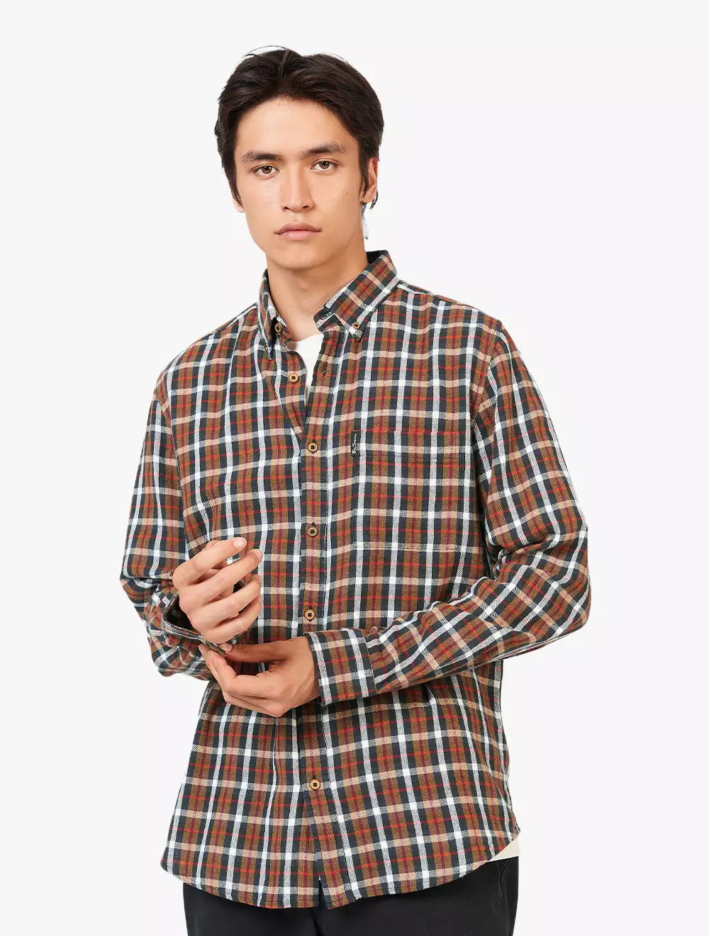 Jual Ben Sherman Ben Sherman - Men Shirts - HERRINGBONE CHECK Original ...