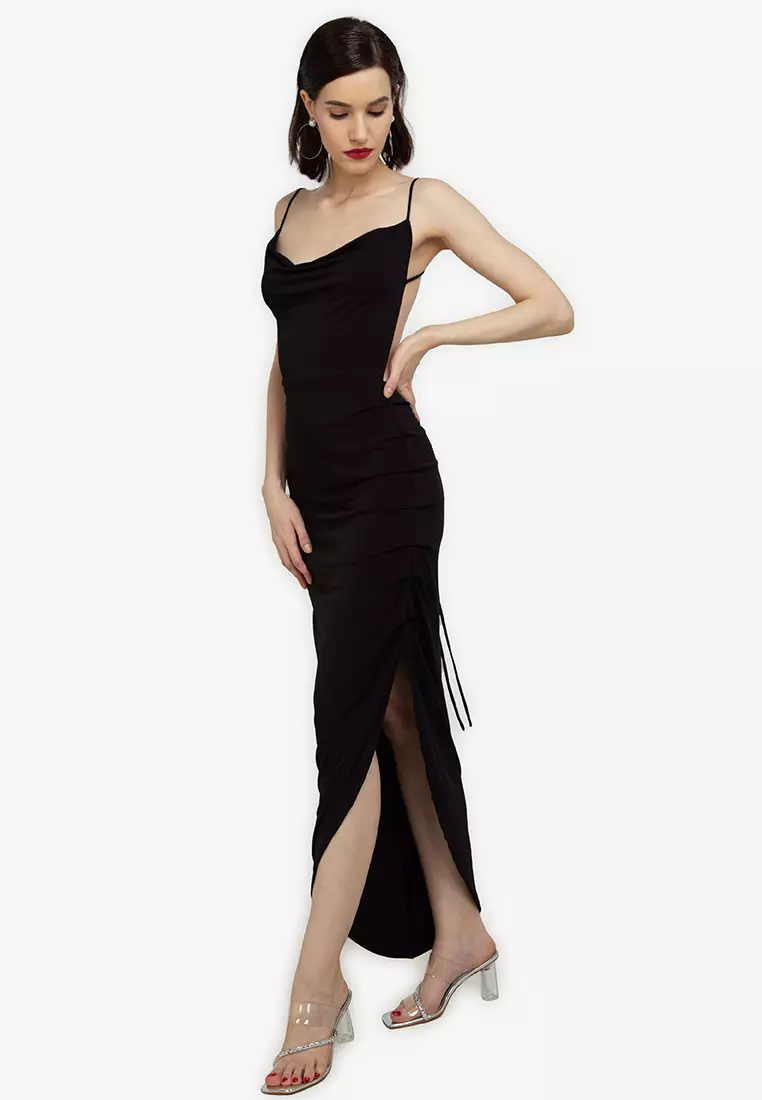 Cowl Neck Maxi Dress