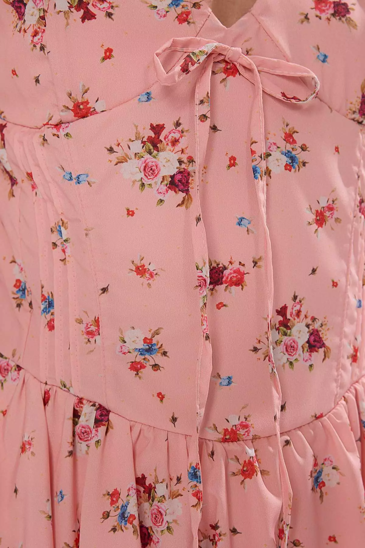 Pink Floral Mini Dress