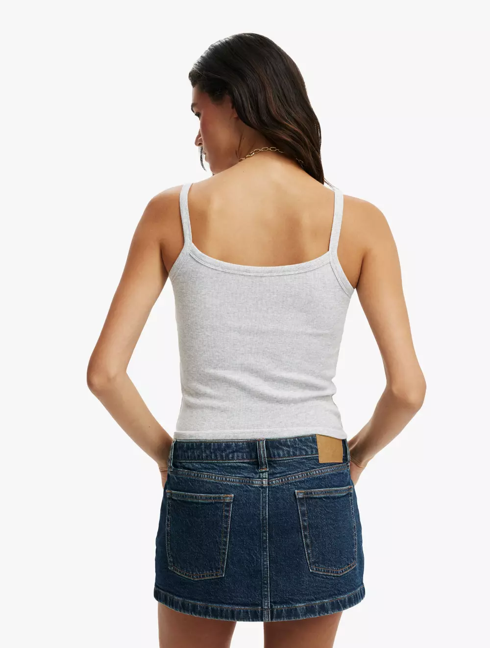 COTTON ON - ATASAN - GOLDIE RIB SCOOP CAMI