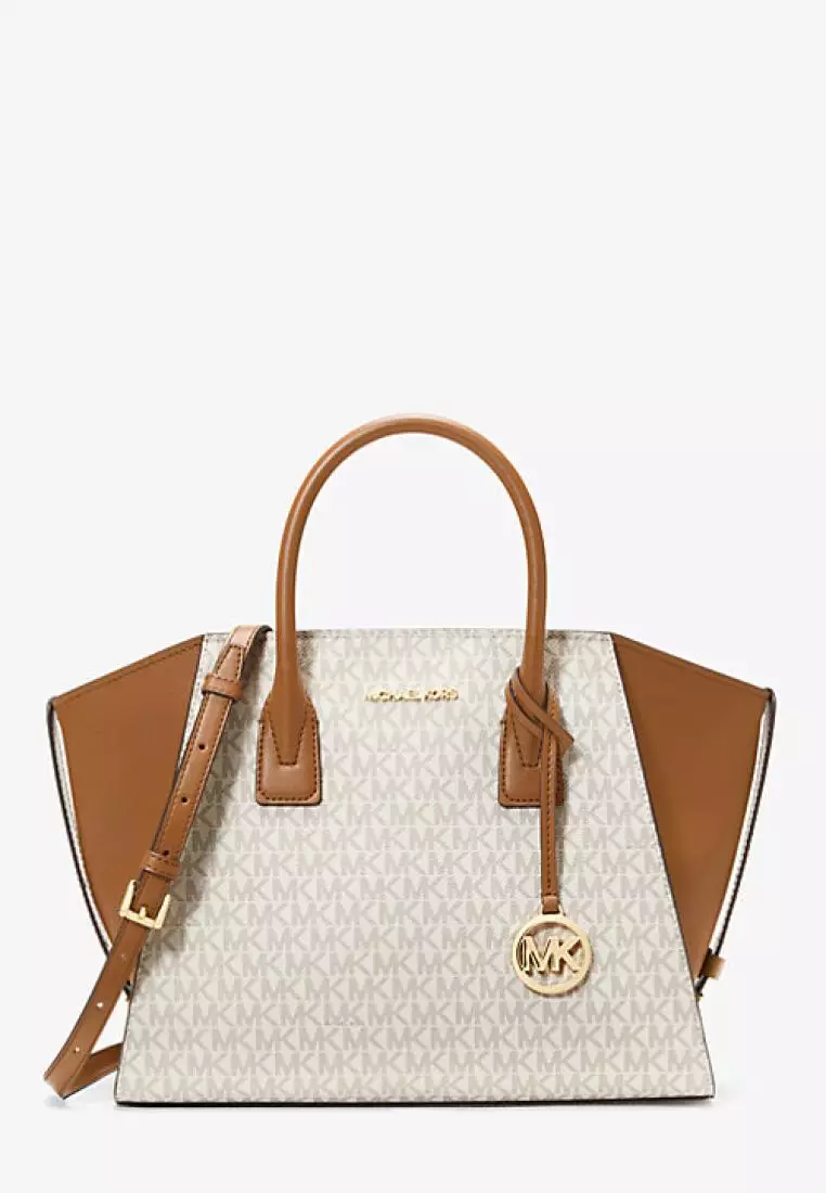 Michael kors deals large satchel vanilla