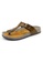 SoleSimple brown Berlin - Camel Leather Sandals & Flip Flops & Slipper 681E5SH04C4606GS_2