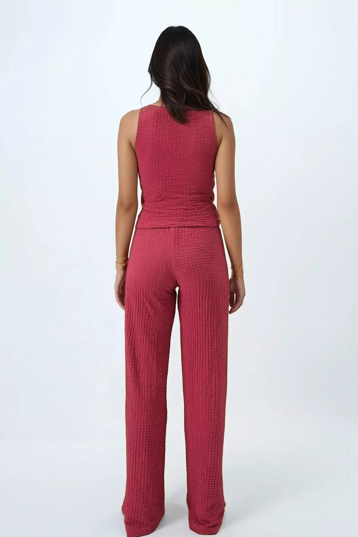 Buttoned Vest & Pants Set