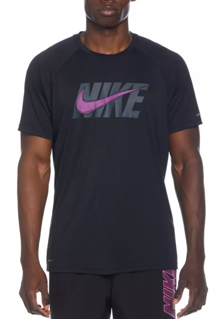 Heathered rashguard T-shirt, Nike Swim, Men's Fitted Swimwear Online