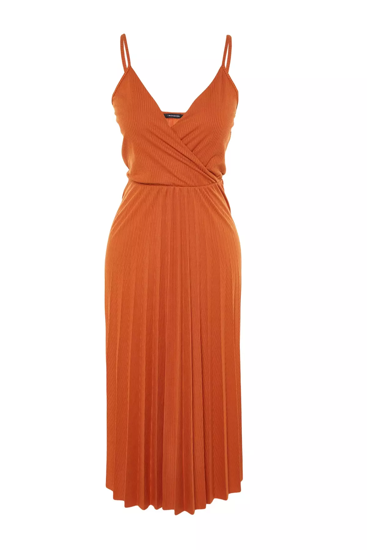 Waist Opening/Skater Midi Knit Dress