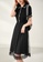 OUNIXUE black Polo-Neck Articulated Lace And Mesh Dress 92E50AA3F76121GS_5