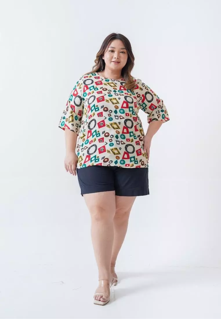 Plus Size Blouse Hera Pop Colorfull