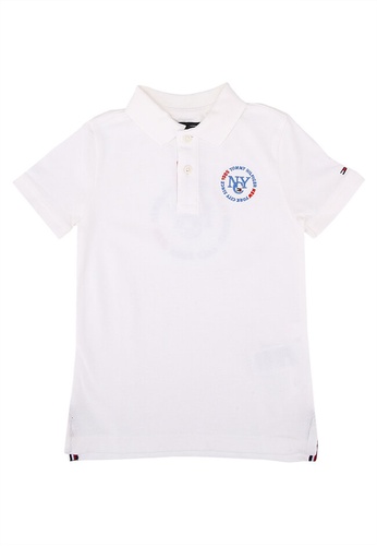 Tommy Hilfiger white NYC Graphic Polo Shirt - Tommy Hilfiger 2FBF9KA69BF6DBGS_1