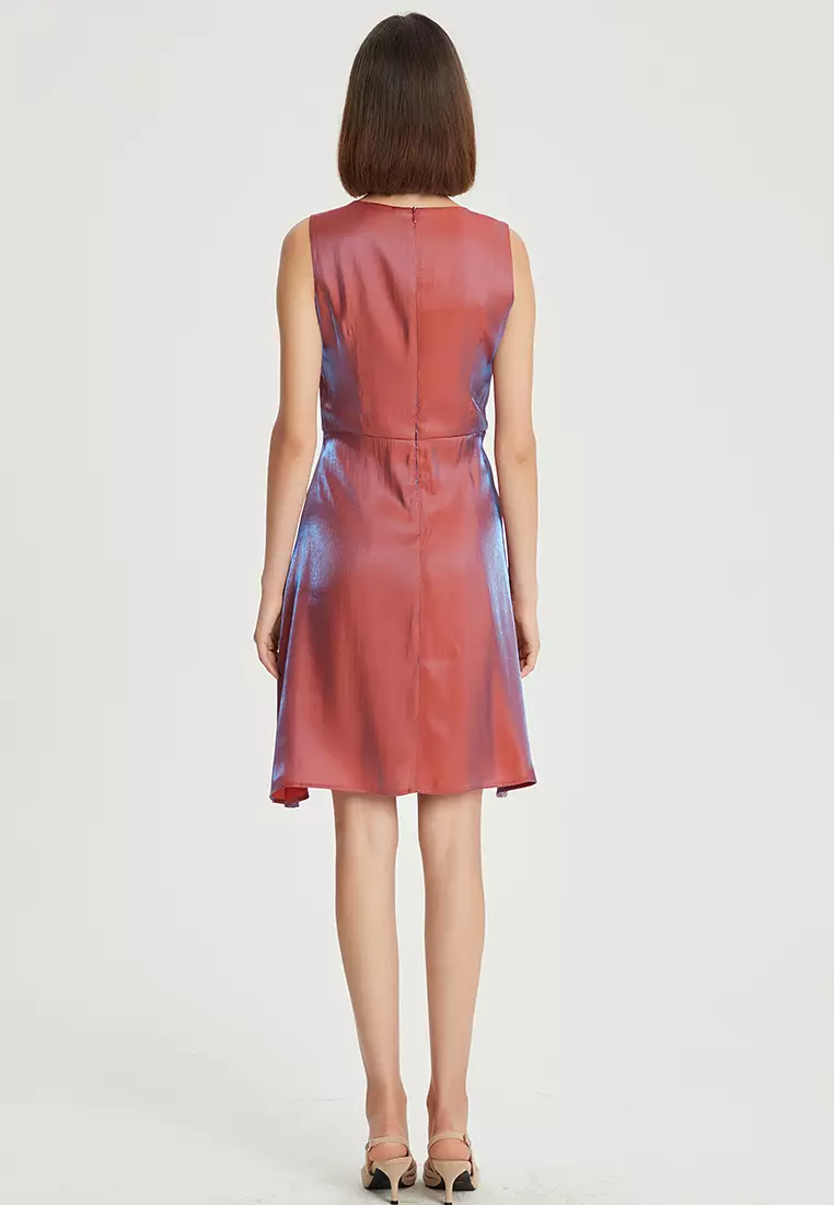 strapless open back dress NELIA One Shoulder Maxi Column Dress