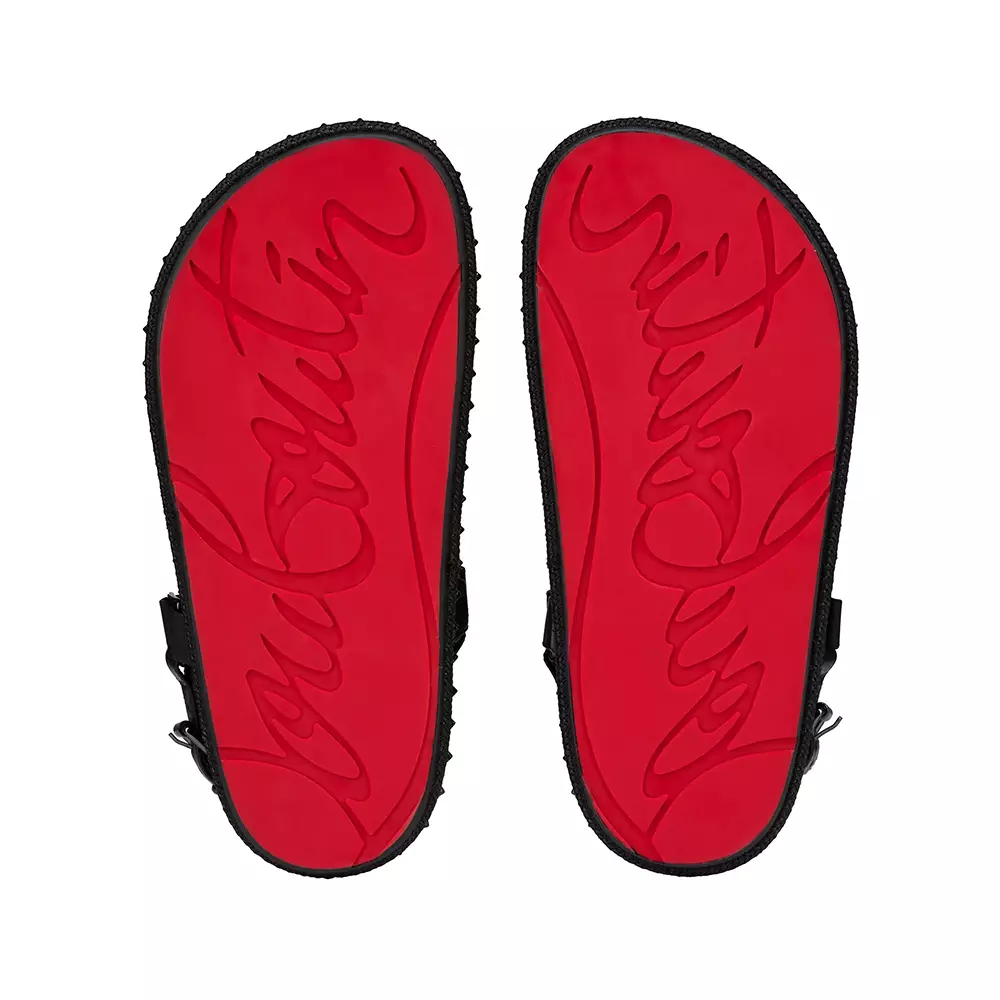 [4.4PRIL KEJUTAN HARGA] Pyrabizz Waxed Calf Leather Sandals Black