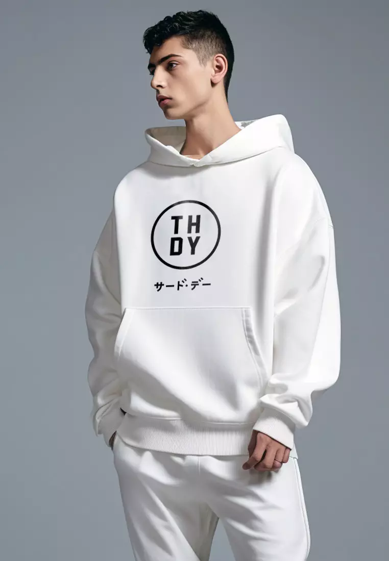 MTG09 Hoodies Premium ScubaLux Anti Kusut Waterproof "Evo" Putih