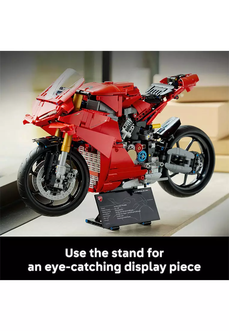 Technic 42202 Ducati Panigale V4 S Motorcycle, Age 18+, Building Blocks, 2025 (1603pcs)