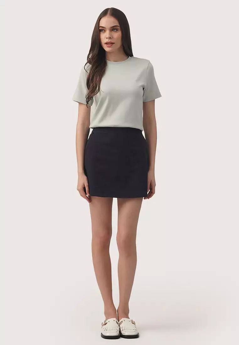 Interlock T-Shirt With Side Slit