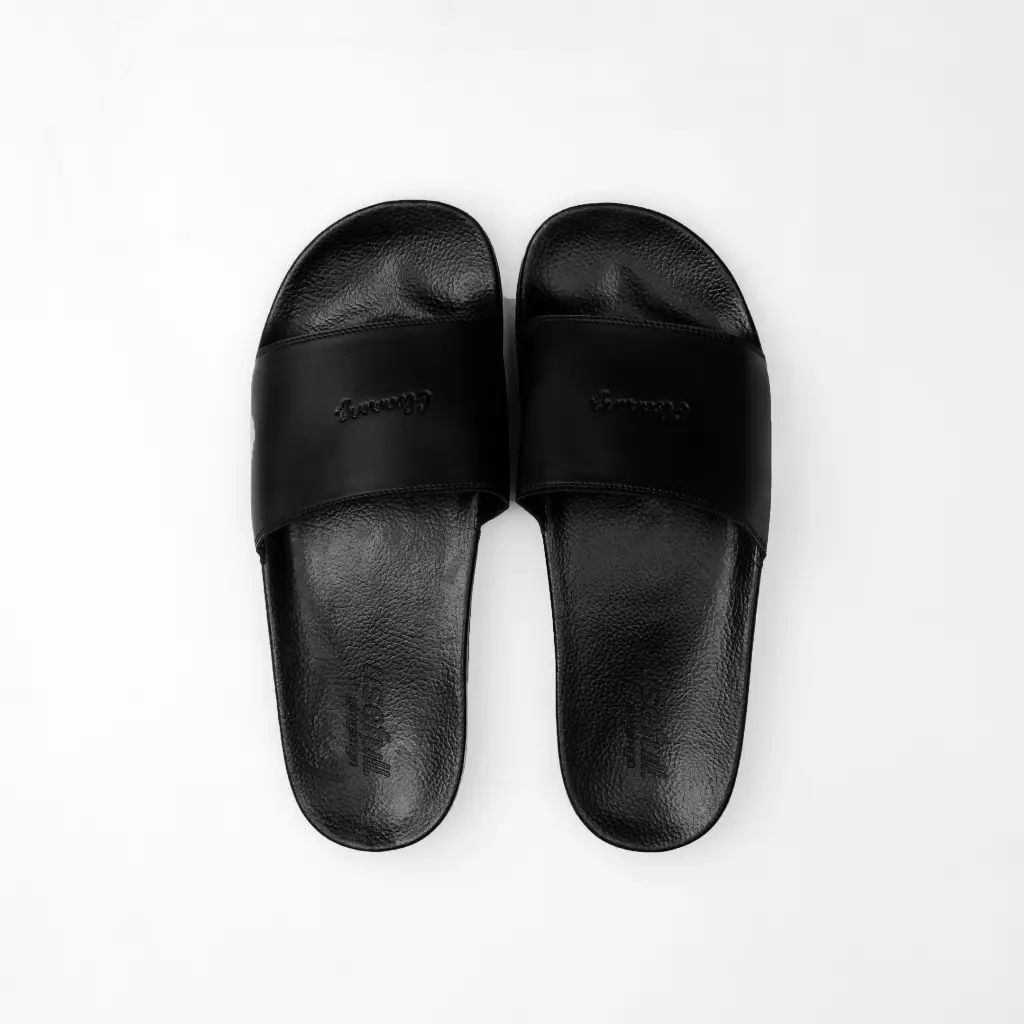 Gloaming Slip On T-Conver Black Sandal Slipper