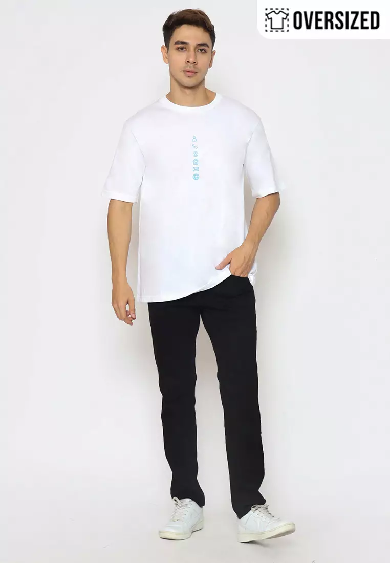 RBJ T-Shirt Cotton Combed Oversized Pria 2079250221