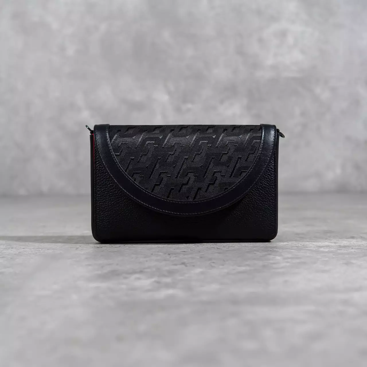 Tas CHRISTIAN LOUBOUTIN EXPLORAFUNK PATTERN BLACK SHOULDER BAG 100% ORIGINAL