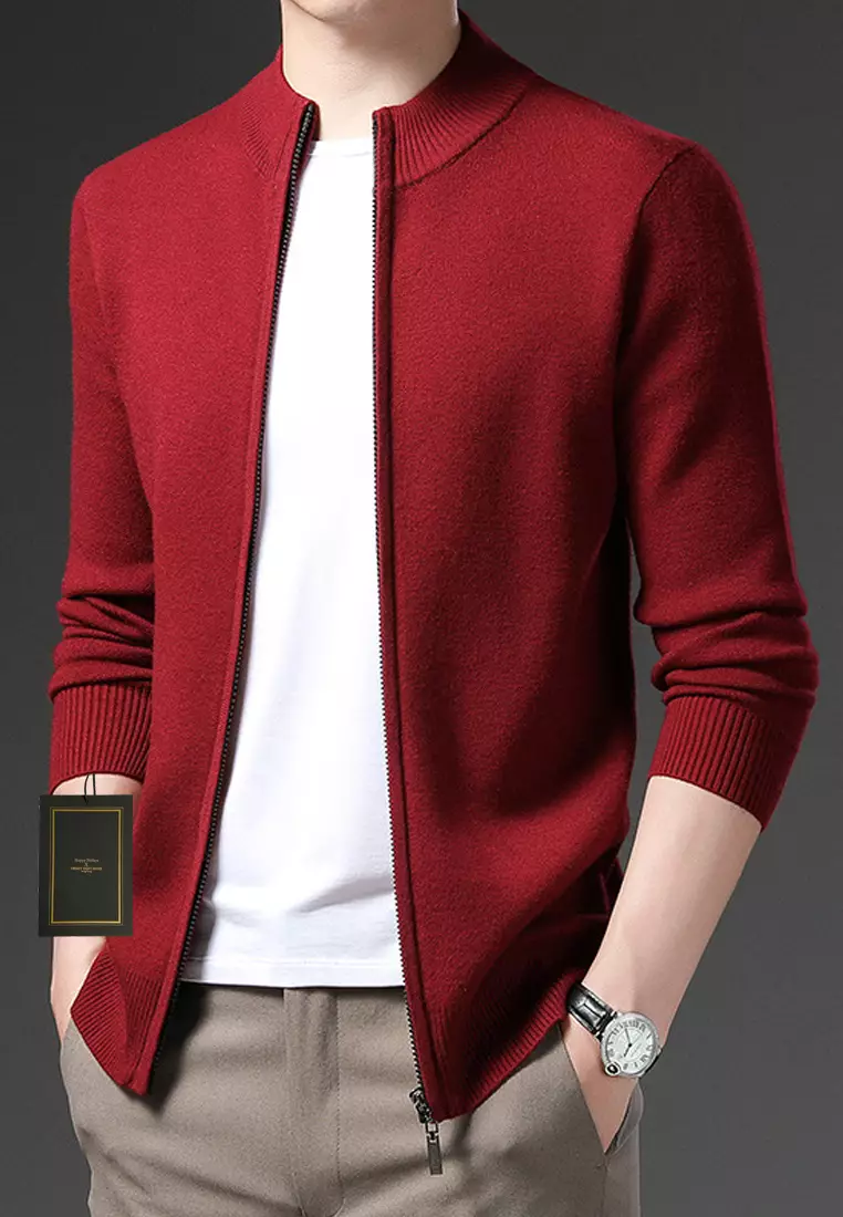 Buy Twenty Eight Shoes Stand Collar Zipper Knitted Cardigan TX9877