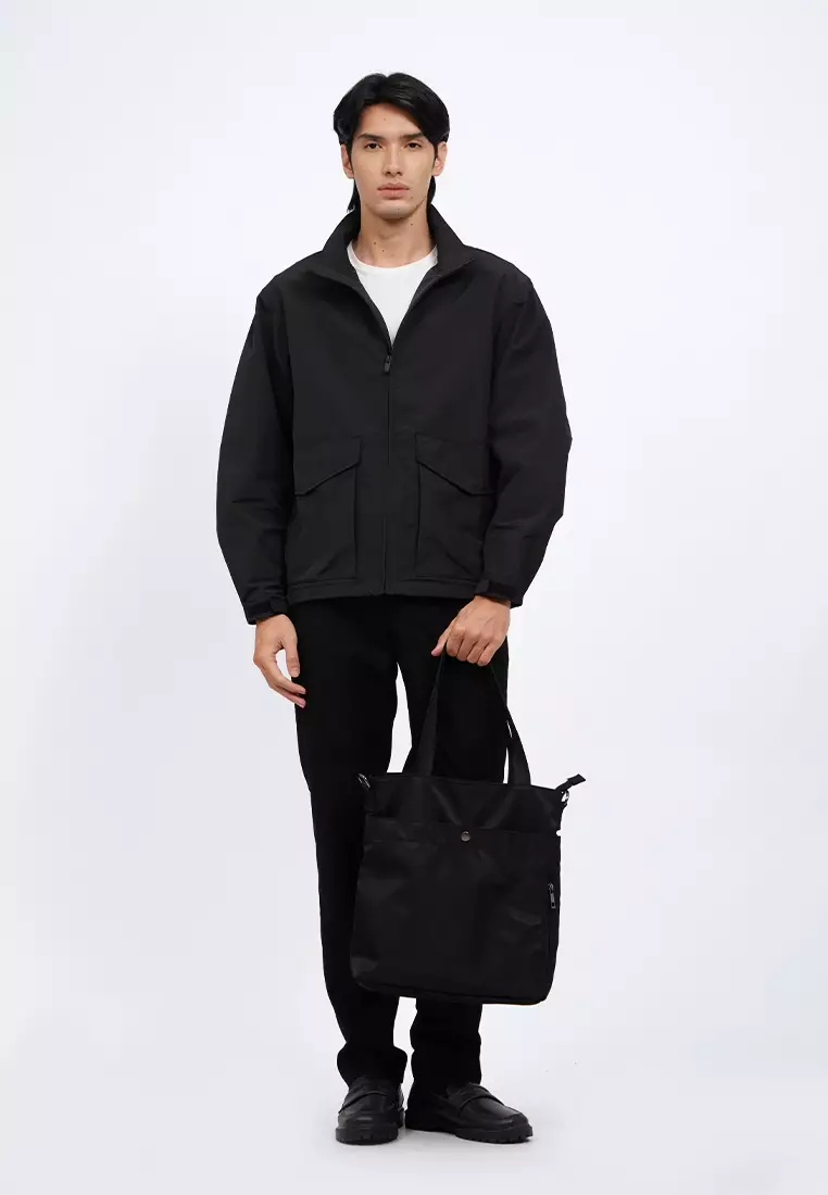 Regular Fit Utility Jacket with Zipper