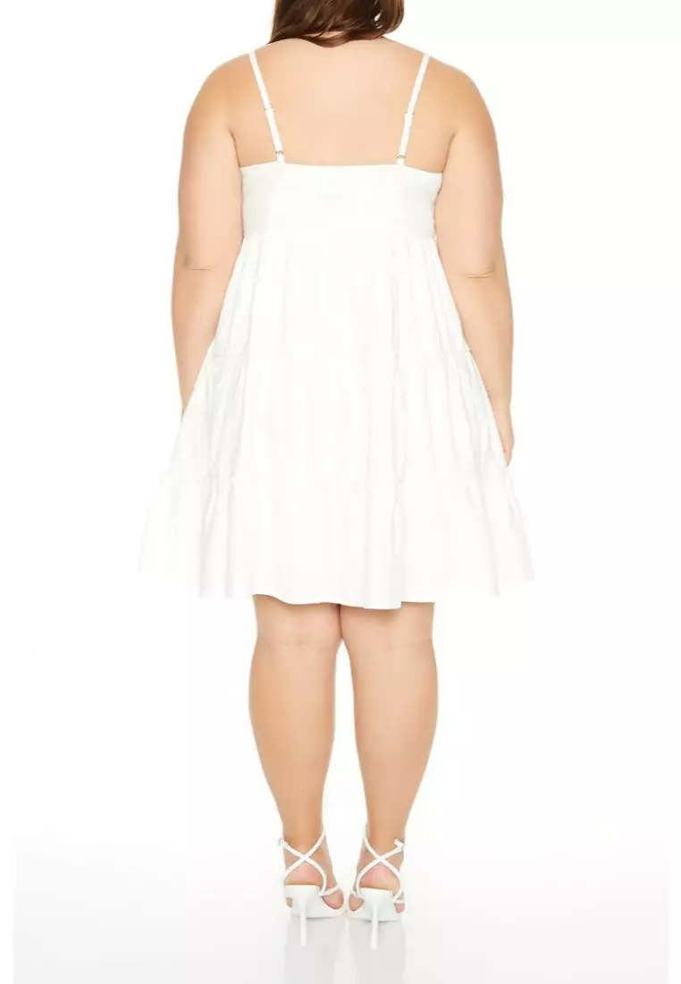 Forever 21 plus white dress outlet