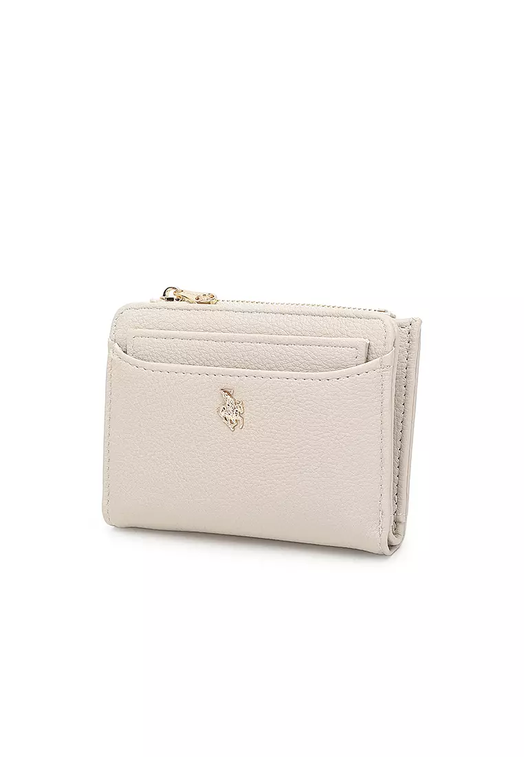 Women's 2 in 1 Purse/Wallet With Coin Compartment (Dompet Wanita 2 in 1 dengan Kompartmen Koin) - Putih