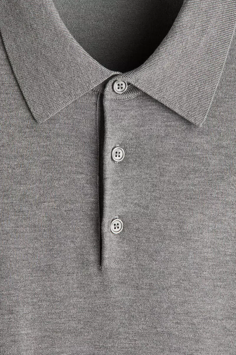 Regular Fit Fine-knit polo shirt