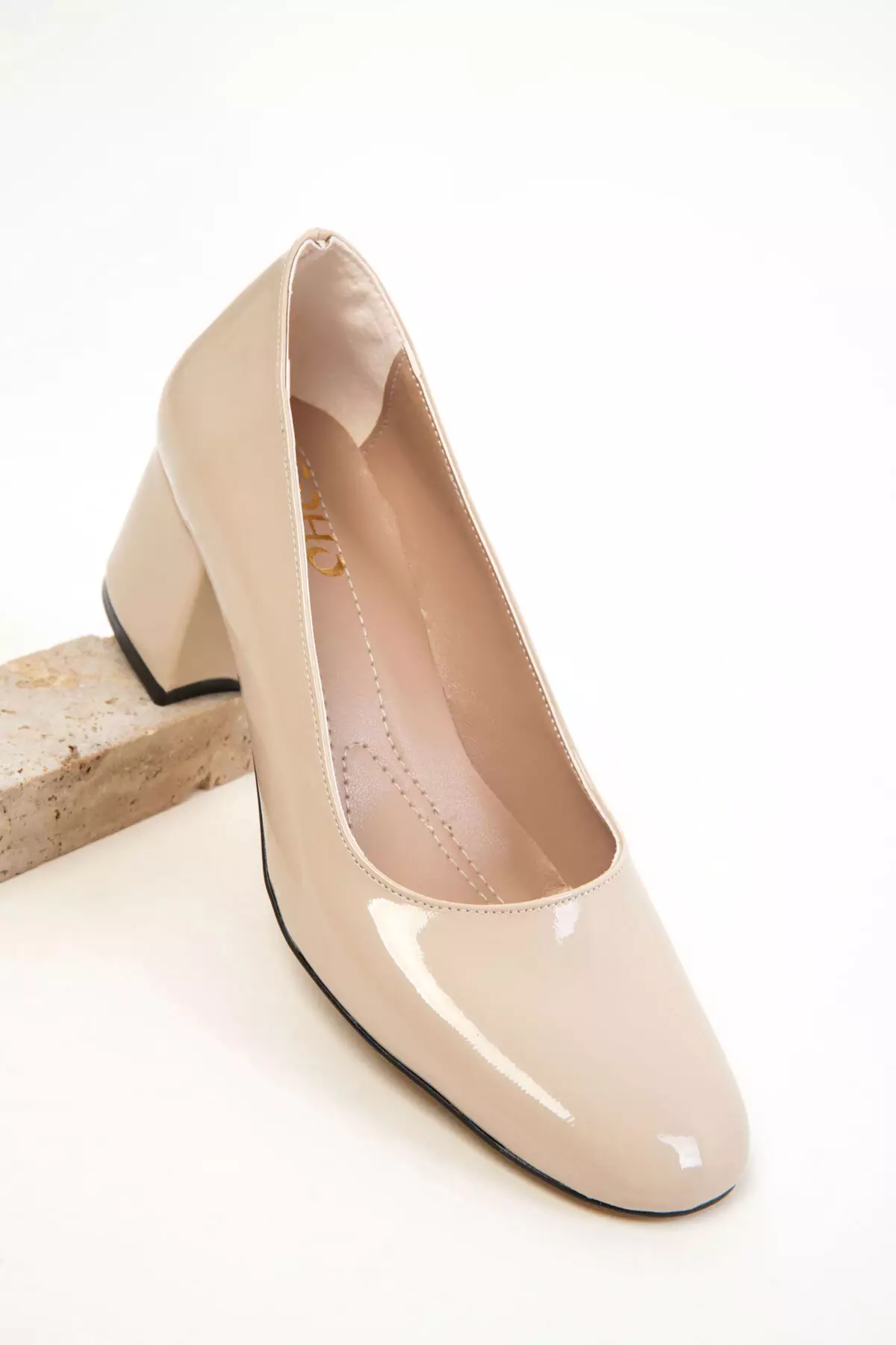 Skin Patent Leather Women'S Classic Heeled Shoes 20808