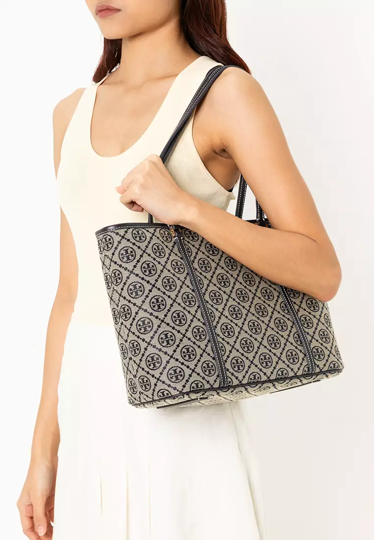 Buy Tory Burch T Monogram Small Zip Tote Bag (nt) 2025 Online ZALORA