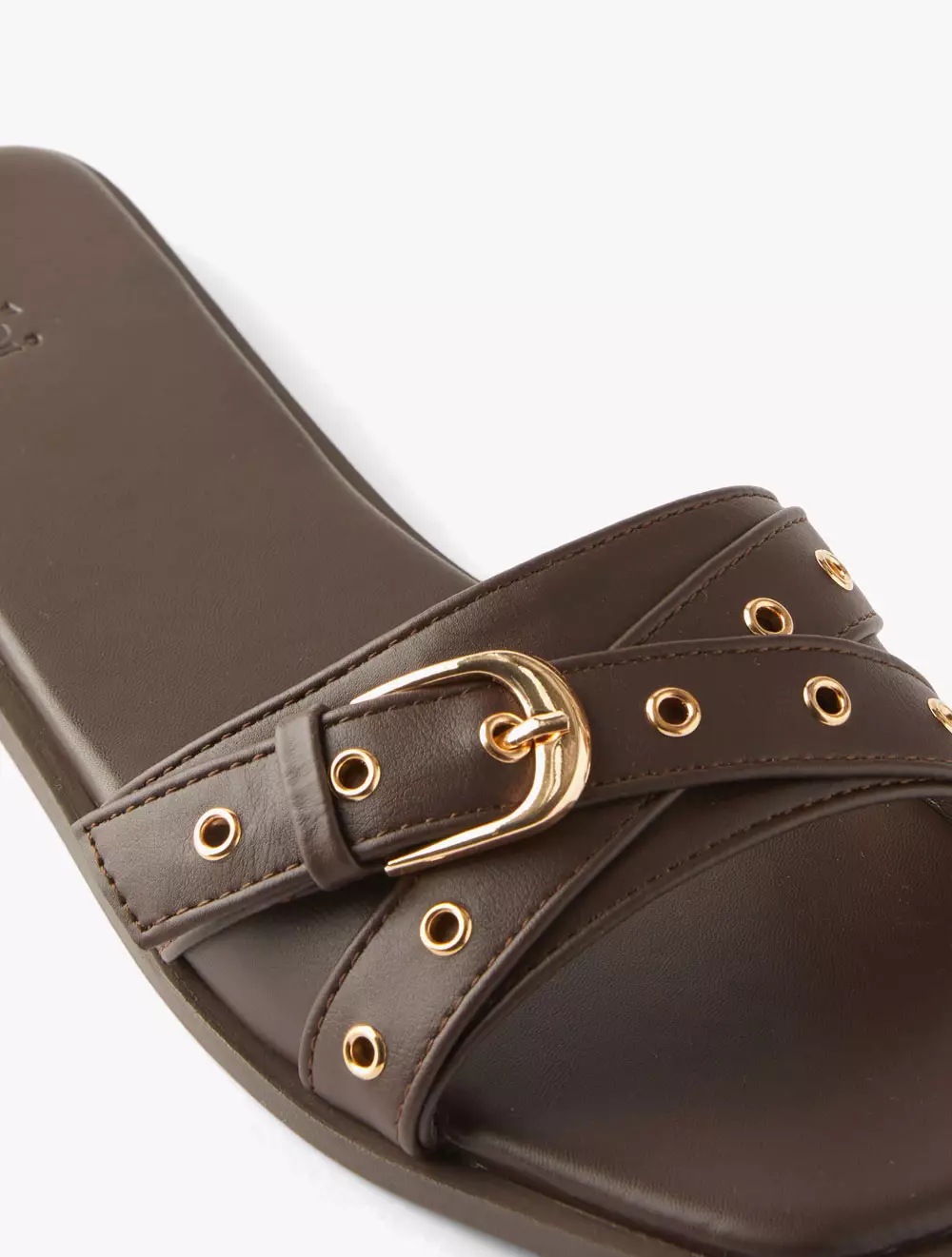 RUBI - SANDAL & MULES - CODY KNOT BUCKLE SLIDE - Brown