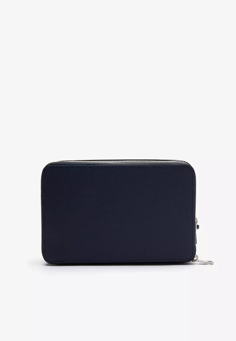 Men's Chantaco Piqué Leather Zip Pouch