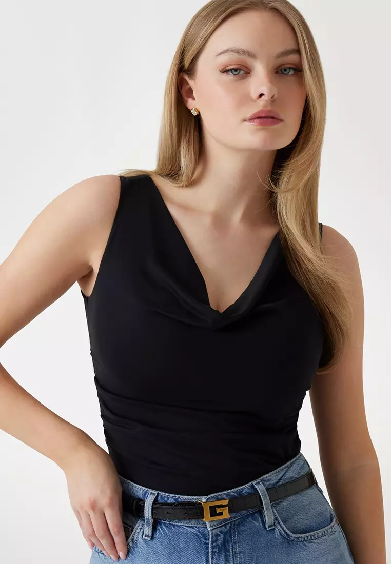 Sleeveless Cowl Neck Rika Top