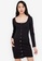 ZALORA BASICS black Long Sleeve Button Down Mini Dress 23701AAD8078FDGS_1