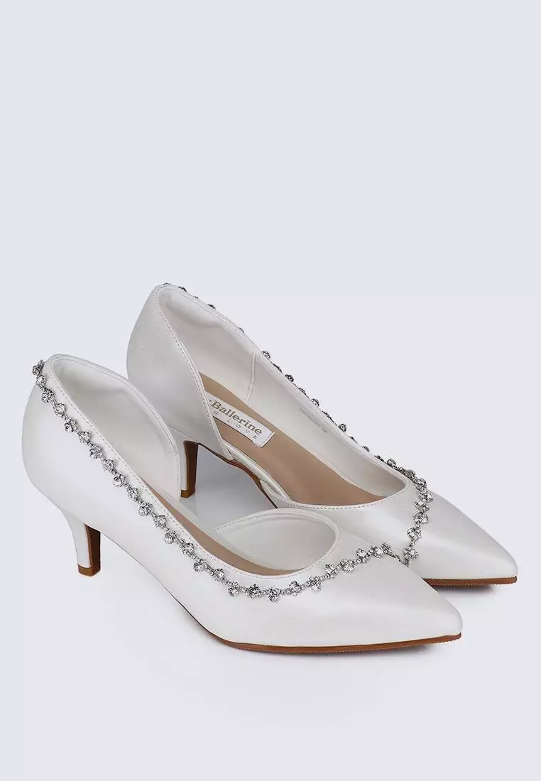 Dahlia Comfy Pumps In Ivory