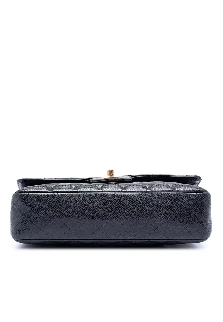 Pre-Loved Chanel Medium Classic Caviar Double Flap