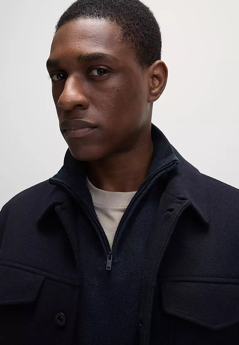 Cashmilon™ High Neck Half Zip Jumper