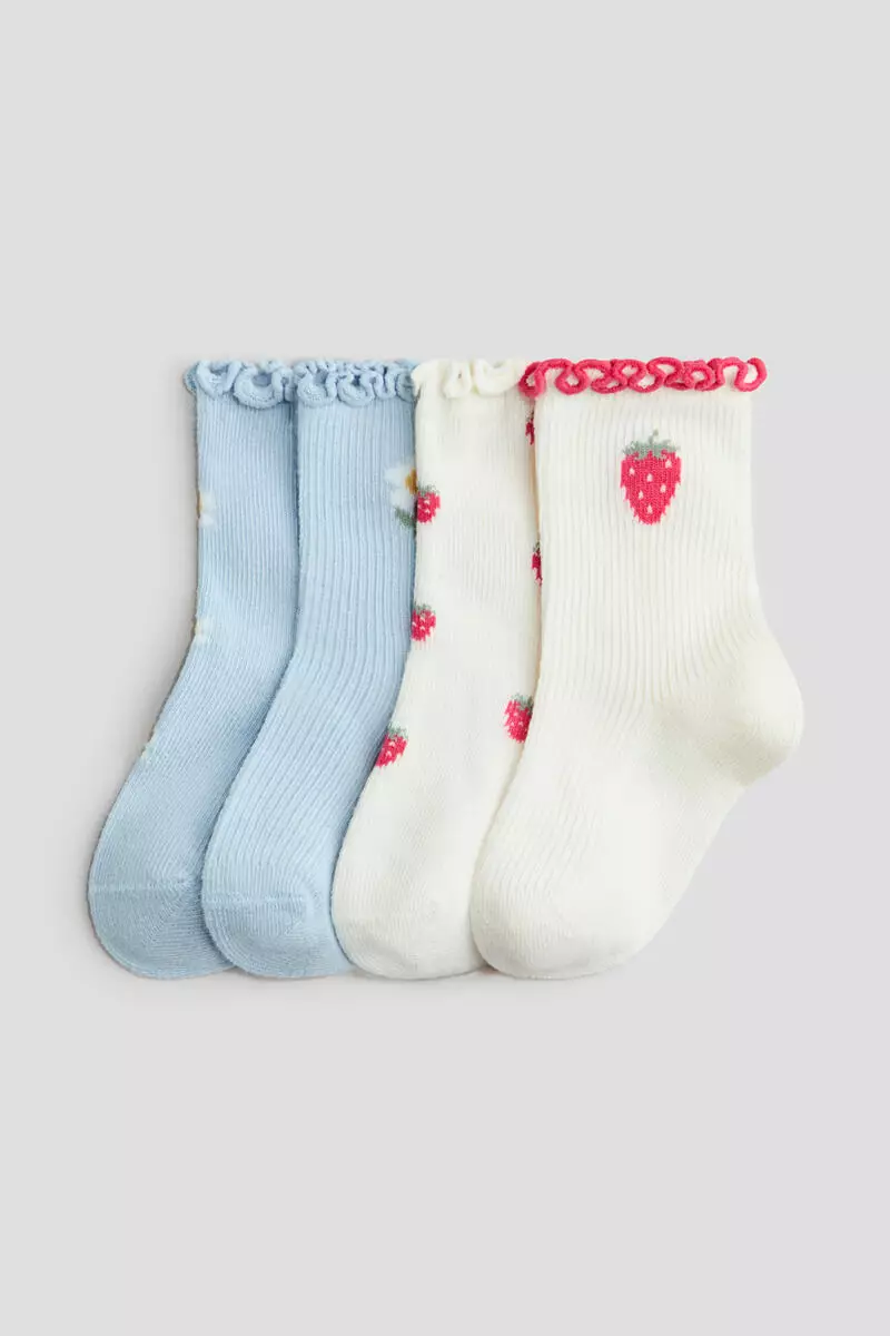 4-pack overlocked socks